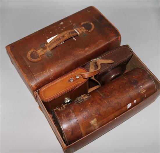 2 cameras & lens case